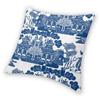 45x45cm Blaue Weide Chinesisches Blau-Weißes Porzellan Inspiriertes Kissenbezug Wohnzimmer Kissenbezug Quadratischer Kissenbezug Kissenhülle