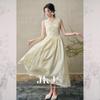 JK&JS Tencel Jacquard Embroidered New Chinese Style Vest Dress