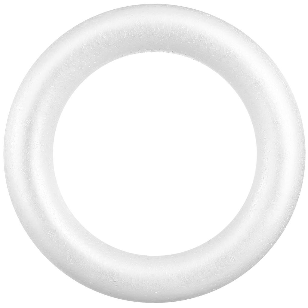 3Pcs Circular White Foam Ring Decorative DIY Craft Supplies for Kids Party Handmade Wreath Materials Accessories