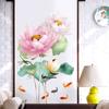 Pvc Lotus Carp Wall  Stickers Chinese Style Three-dimensional Vinyl Self-adhesive Wallpaper Bedroom