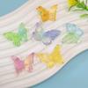 100pcs Mixed Gradient Mini Butterfly Slime Charms Flat Back Resin  Cabochons for Jewelry Making DIY Hair Bows Center