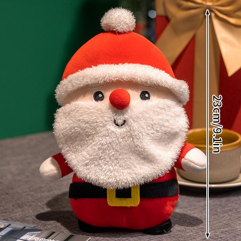 Cute Christmas Decoration 2025 Plush Cushion Ornament Kawaii Sofa Cushion Pillow Xmas Home Decor 2025 New Year Gift Desk Decor