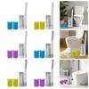 Toilet Brush Set Bathroom Maintenance Professional Wall Mounted Efficient Household with Refills