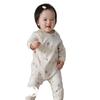 Newborn Girl Romper, Cute and Adorable Seamless One-Piece Crawling Suit, New Side-Opening Baby Clothes, Soft Baby Crawling Suit