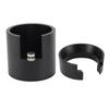 Coffee Portafilter Holder with Dosing Funnel 58mm Aluminum Alloy Round Coffee Machine Portafilter Tamping Stand for Home Bar