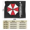 Umbrella Corporation Knitted Blankets Residents Evils Flannel Throw Blankets Summer Air Conditioning Portable Soft Warm Bedsprea