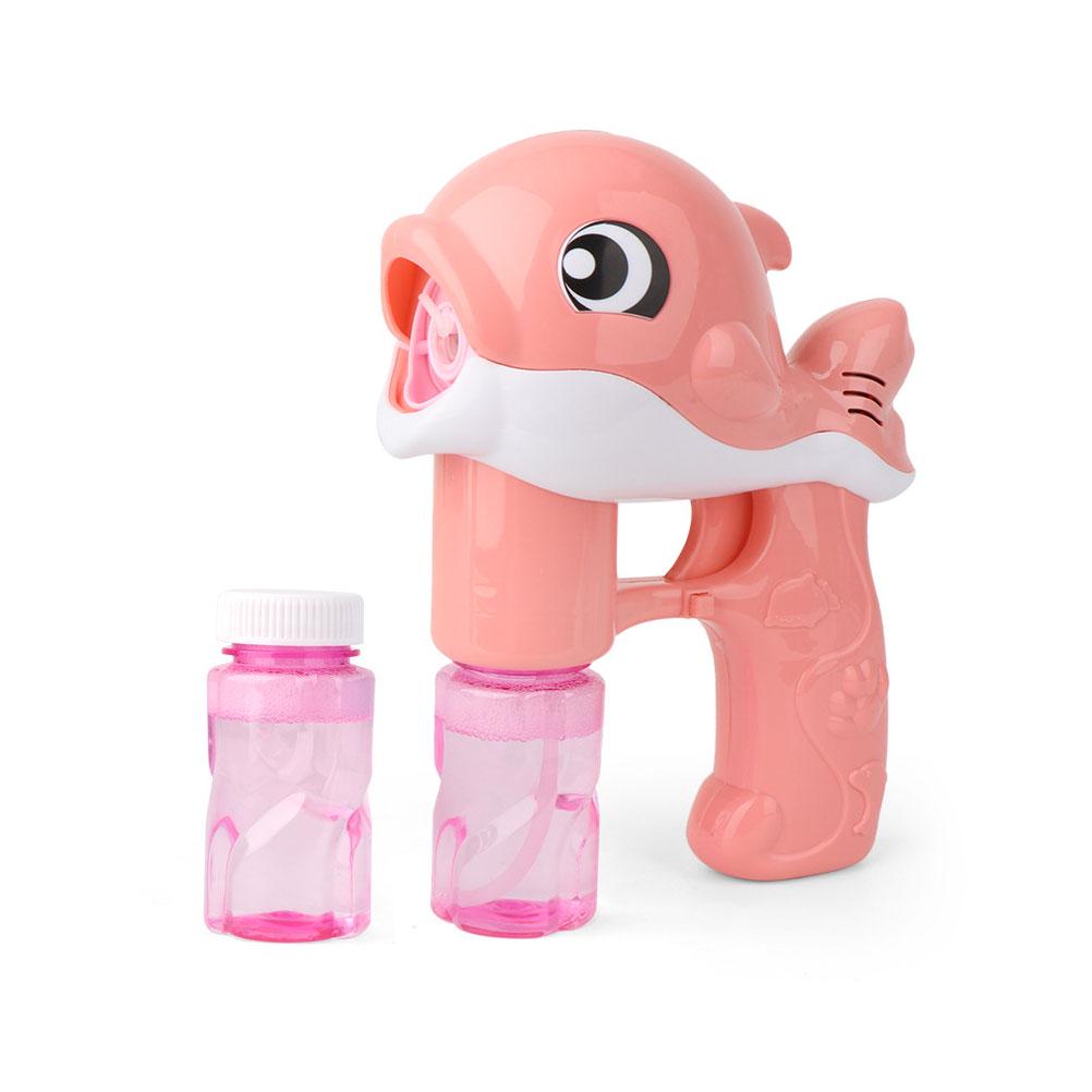 1PC Electrical Bubble Machine Dolphin Shape Bubbler Creative Gift Music Bubble Maker for Kids Girls