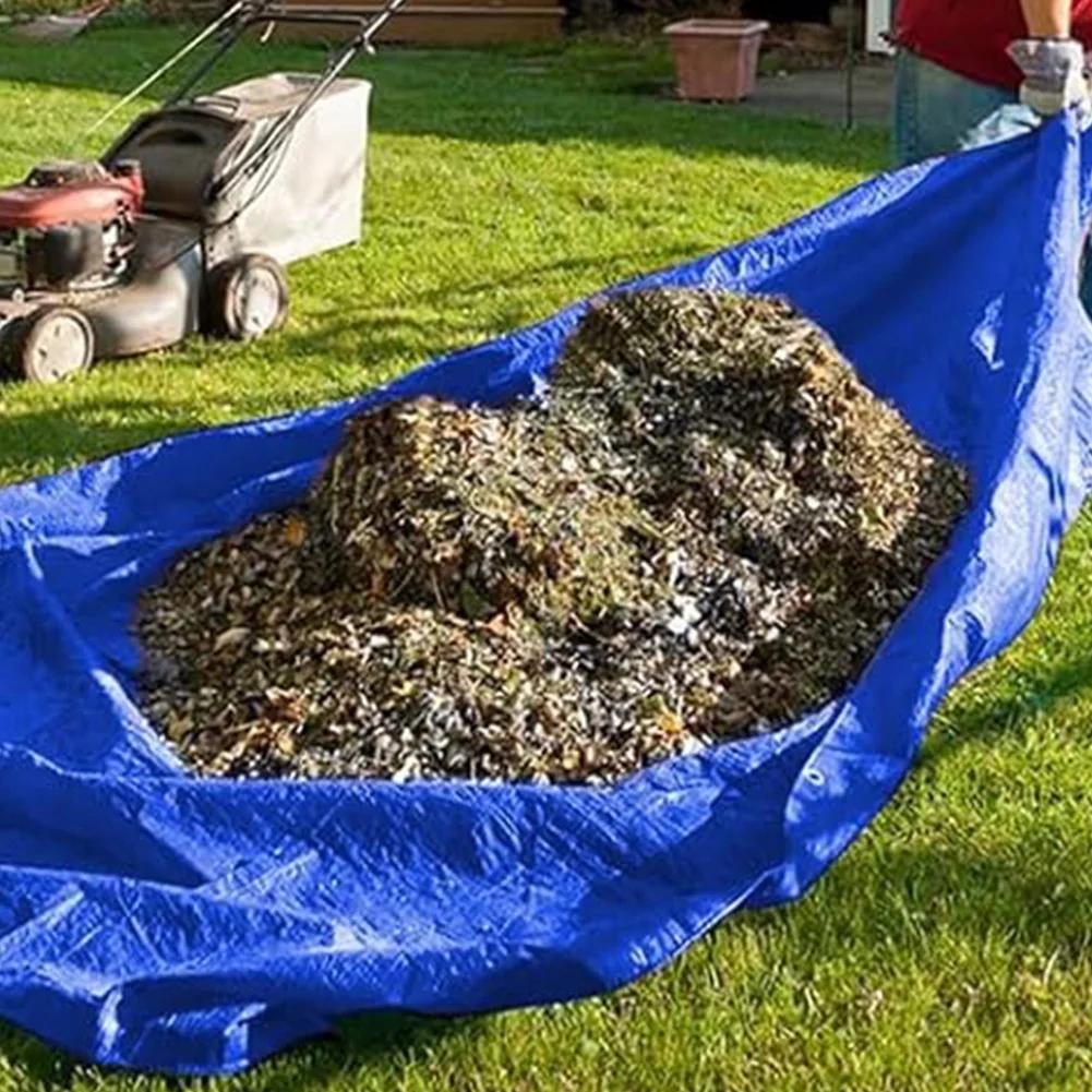 PE Rainproof Tarp Camping Tent Sunshade Cloth Portable Waterproof Awning Dust Cover Large Tarpaulin Outdoor Sunshade Sail Tarp