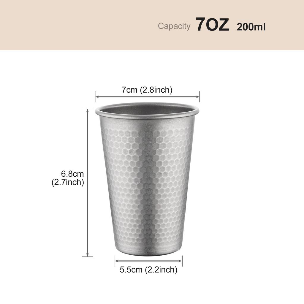 Food Grade Retro Series Imitation Old Single-Layer Cup Water Cup Tea Cup Coffee Cup Diamond Pattern South East Asia Japan And South Korea Best-Selling