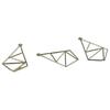 10PCS Craft Alloy Open Back Bezel Charms 40x24mm Small  Charm Diy Geometric Hollow Frame for Jewelry Making
