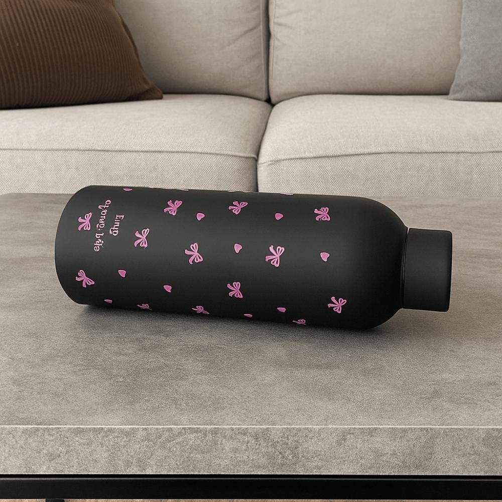 500ml Insulated Cup Bowknot Dachshund Travel Insulated Flask Water Bottle  Sports Activities