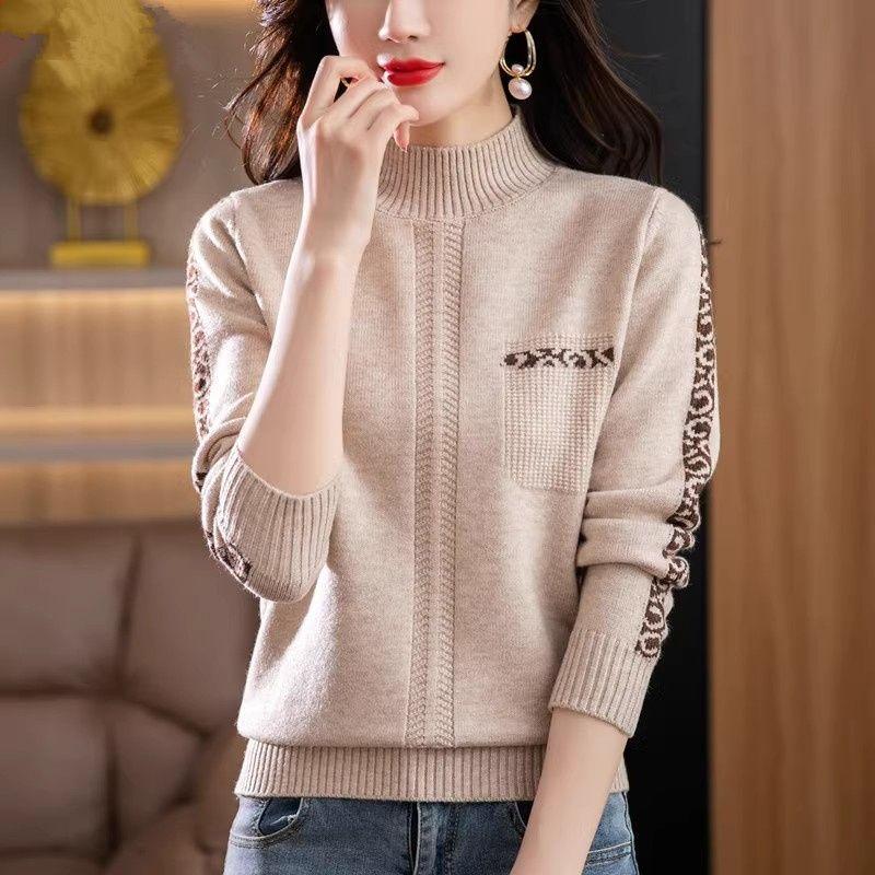 Autumn Winter Knitwear Women Sweaters Fashion Casual Warm Knit Cable Jumper Female Turtleneck Sweater