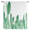 Cactus Green Luxury Tulle Curtains Modern Living Room Kitchen Chiffon Curtain Bedroom Sheer Valance Curtain