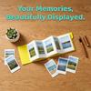 3D Printed Instant Photo Album Hold 6 Standard 3-Inch Instant Photos Folding Expandable Mini Photo Holder Picture Memory Book