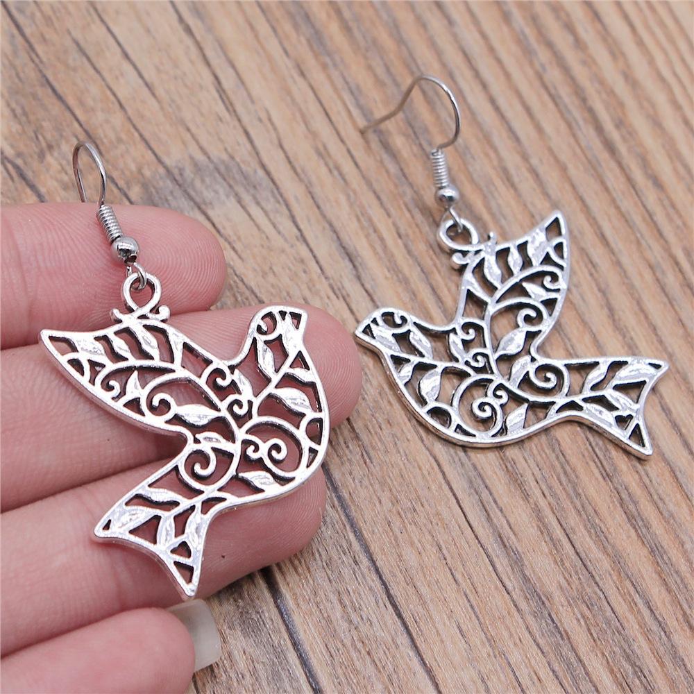 53 Styles Bird Earrings For Women Vintage Owl Dove Peacock Phoenix Swallow Feather Hummingbird Flamingo Parrot Earrings