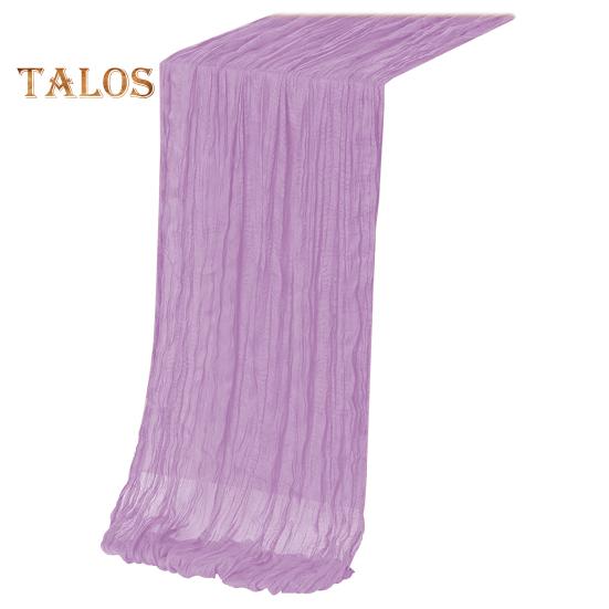 Aleer de masă pentru Ziua Recunoștinței Tifon Stil boem Plis Culoare uni Anti-pete Reutilizabil Protecție pentru masă Decorație de bal pentru banchet