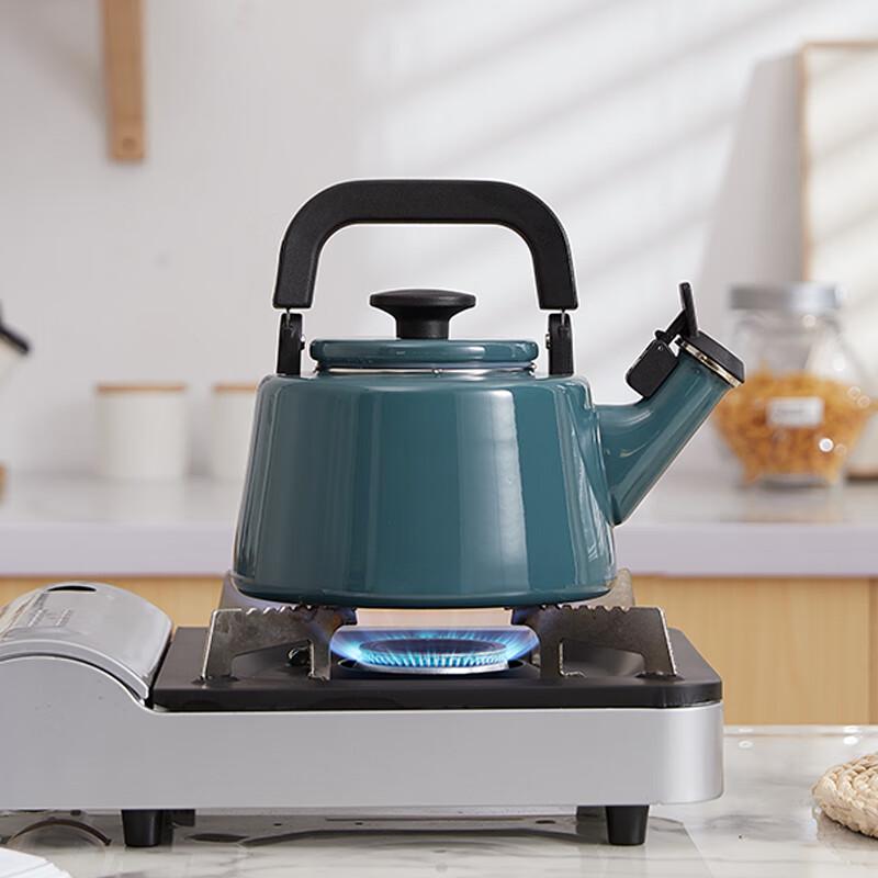 FUJIHORO Emaillierter Pfeifenkessel 2,1L