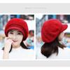 Thicken Warm Winter Beret Hat Plush Skullcap Soft Beanie Hat  Women