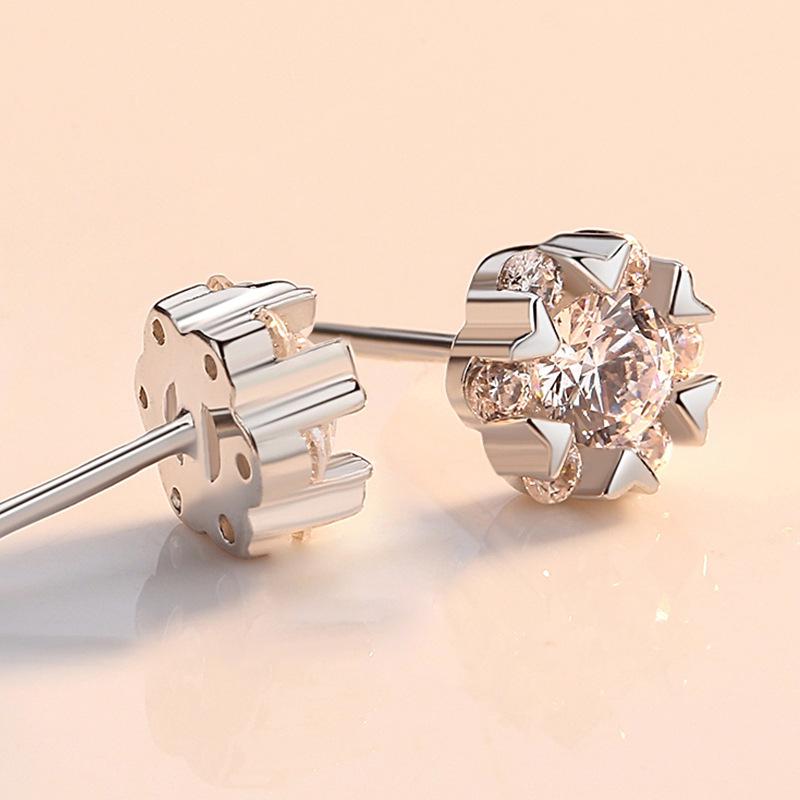 Snowflake Earrings for Women, Simple Japanese and Korean Students, Small and Versatile Earrings