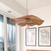 Vintage Lotus Leaf Pendant Light High Quality Hand-woven Rattan Lamps for Restaurant Dining Room Kitchen Hanging Light Fixtures
