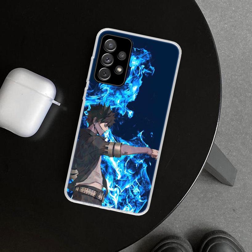 MHA Dabi Bnha Phone Case Cover for Samsung Galaxy A12 A22 A32 A52 A72 A02S A51 A50S A31 A20S A10S Note 20 Ultra 10 Plus Galaxy A