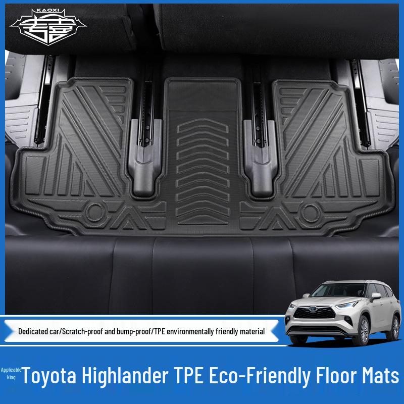 2022 Toyota Highlander/Crown/Land Cruiser Eco-Friendly TPE Floor Mats: Odorless & Waterproof