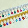 Diy Garment Sewing Accessories Hat Lace Ribbon Drop Rhinestones Diamond Costume Dress Sequined Tassel Fringe Edge Lace Trims
