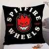 Fighter Aircraft SSpitfire Cushion Cover Natural Linen Organic Fabric DoubleSided Printing Sofa Home Decor Gift Pillow Case