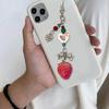 Sweet Strawberry Bead Charm for Mobiles and Key Holders Phone Lanyards