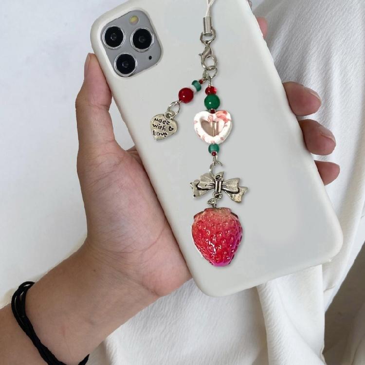 Sweet Strawberry Bead Charm for Mobiles and Key Holders Phone Lanyards