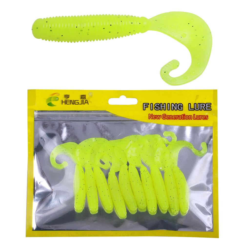 

Мягкие рыболовные приманки Мягкие пластиковые искусственные приманки с хвостом isca pesca, протеиновая приманка для ловли червя, приманки для личинки 7cm