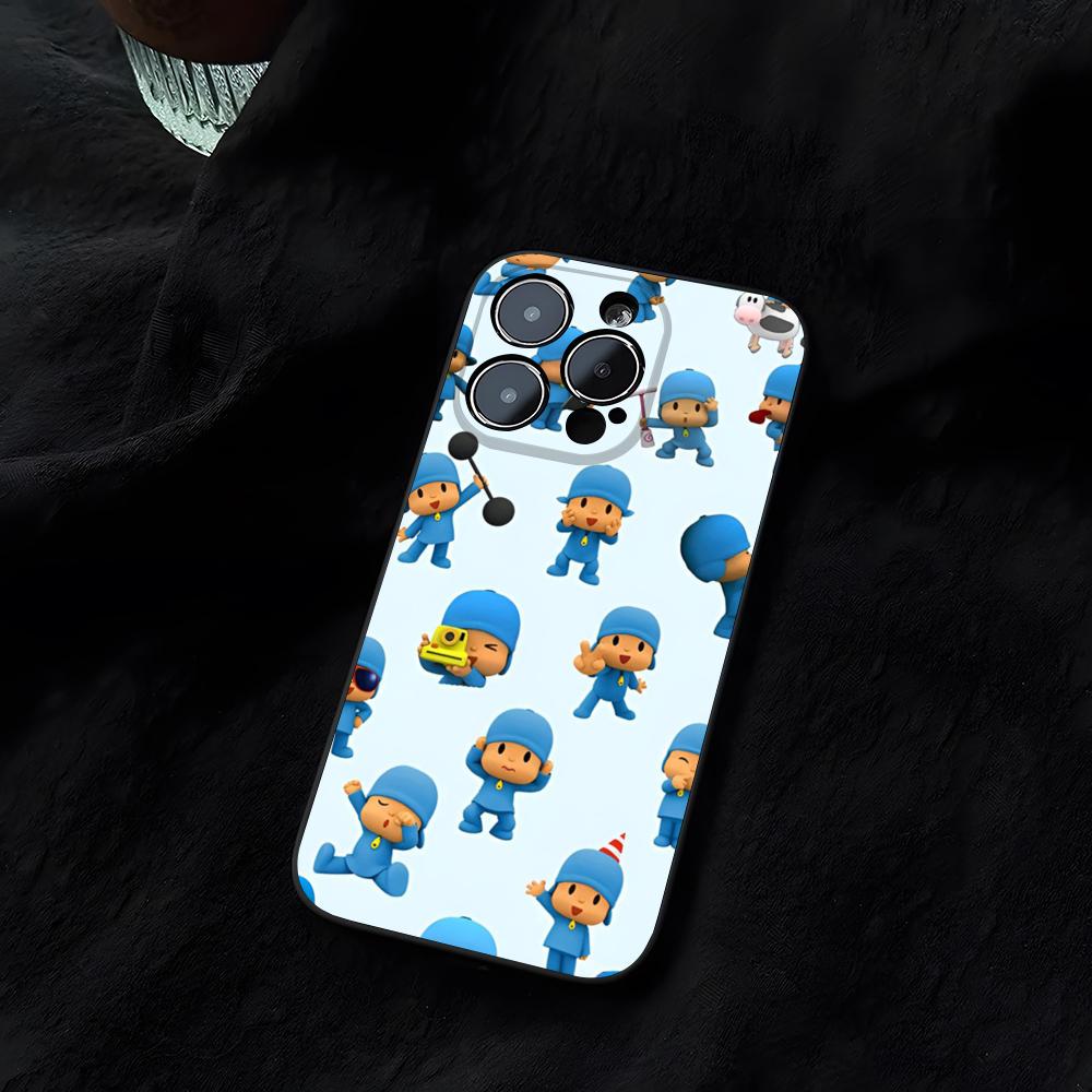 Cartoon P-Pocoyos Cute Phone Case Funda For Iphone 14 16 17 13 11 15ProMax 12 Pro Max Mini Xr Xs X 7 Plus Covers