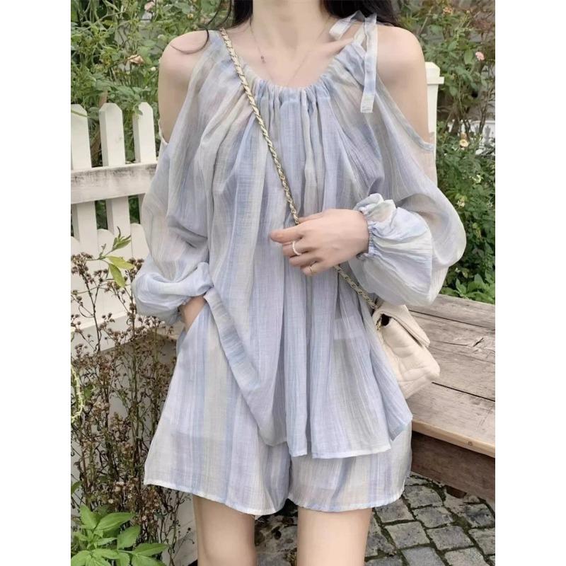 Short Sets For Women 2 Pieces Tie Dye Chiffon Woman Shorts Stylish Hot Promotion Casual New In Matching Two-piece Style