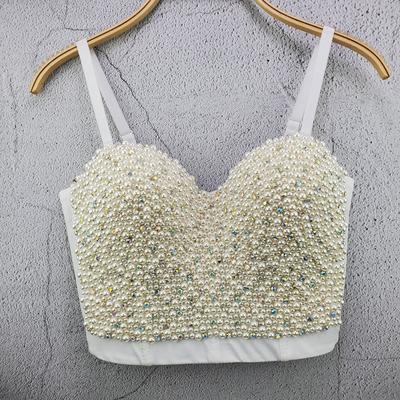 Sutien Versatil de Vară pentru Sporturi, Top Scurt Tank fără Bretele, Culoare Solidă, pentru Femei, ca Strat Interior, cu Decolteu Halter și Design Gol la Spate, Maiouri