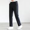 FAPAI Men's Easy-Care Elastic Waist Straight-Leg Dress Pants
