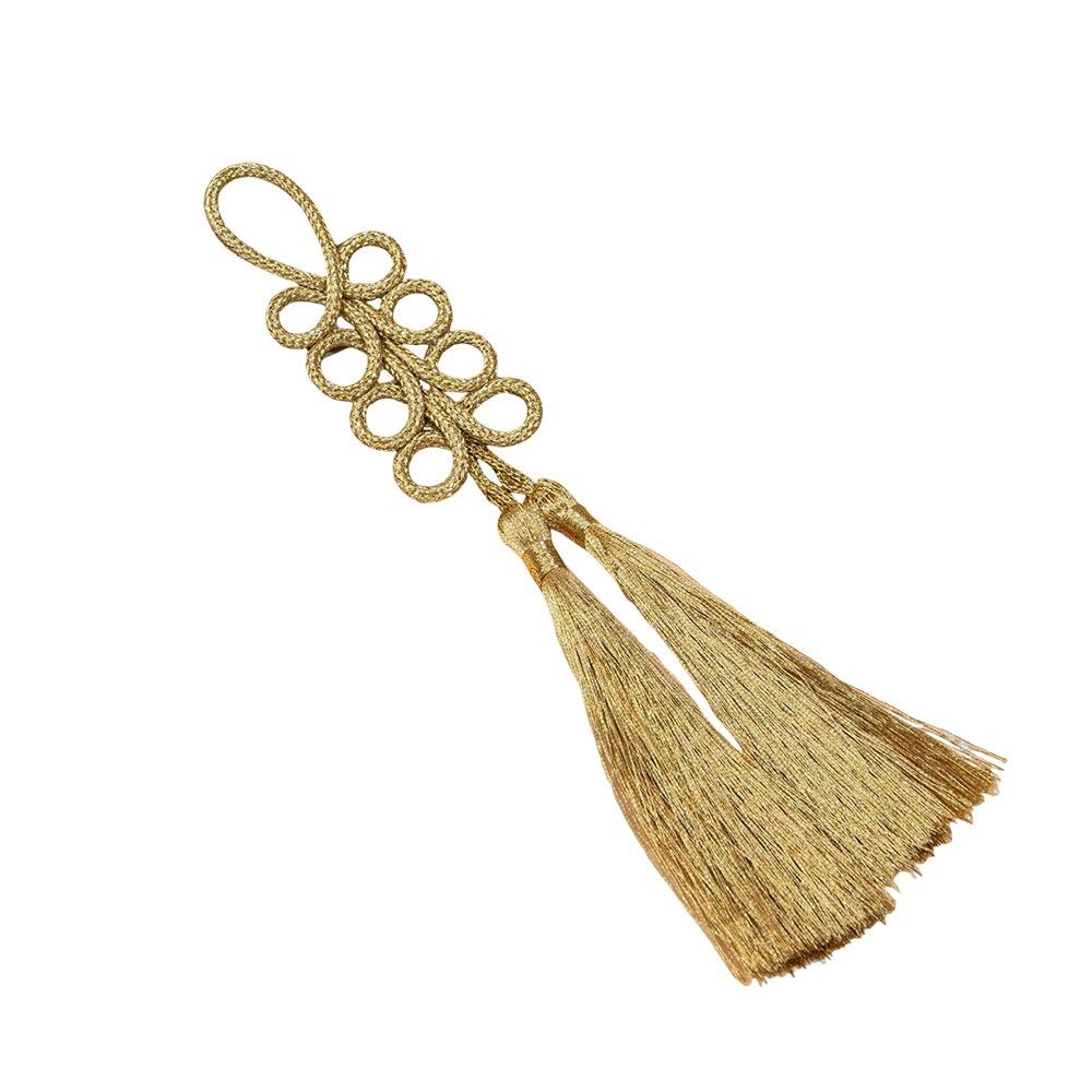 Golden Chinese Frog Buttons Flower Fastener Tang Suit Buttons  Handcraft Accessories