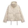 Vestaglia da Donna in Cotone con Zip, Colore Unito, Tasca Ampia, Manica Lunga, Giacca Invernale, Vestaglia in Cotone