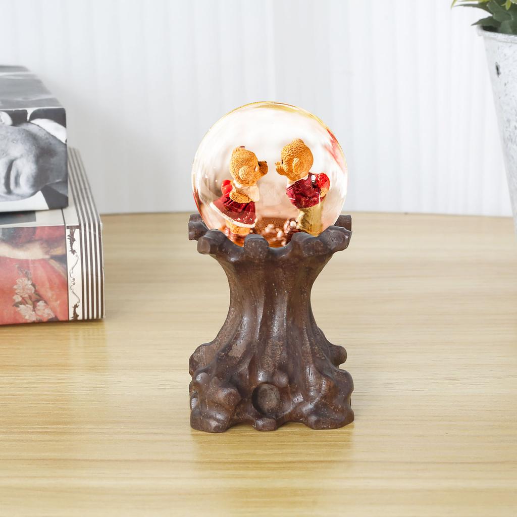 Crystal Ball Wood Rack Retro Display Stand Base  For Crystal Ball Collection Sphere Globe Stone Crystal Ball Holder Home Decor