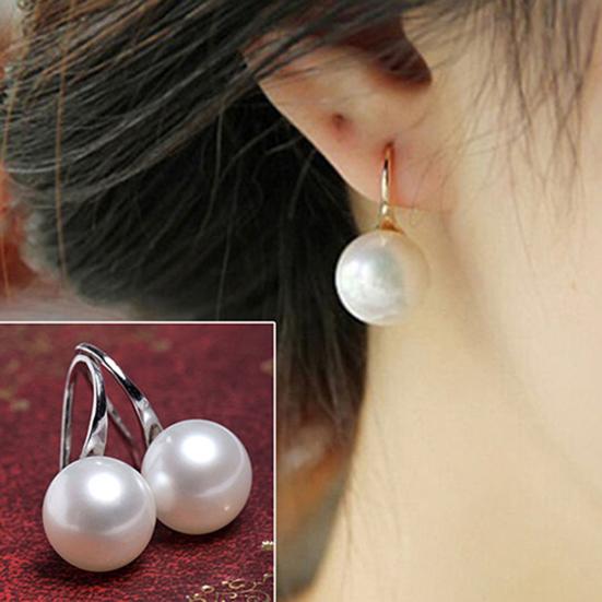 Orecchini A Cerchio Vintage Con Perle – Pendenti A Sfera Rotonda, Dorati, Per Donne E Ragazze, Gioielli Boho