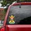 LYKX NEW Coat of Arms of Iraq Car Sticker Funny Colorful Car Stickers Auto Automobile PVC Decals