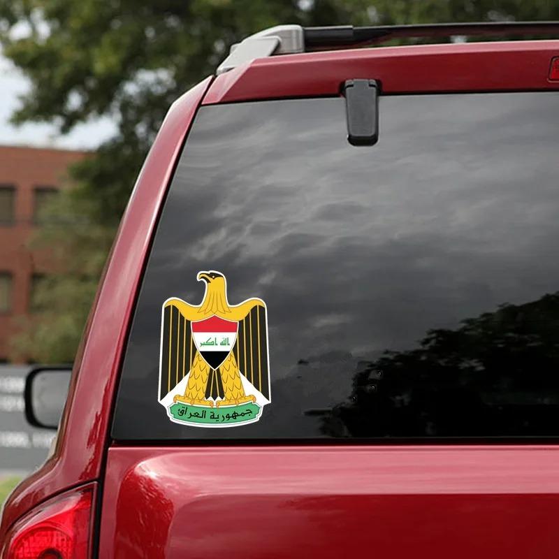 LYKX NEW Coat of Arms of Iraq Car Sticker Funny Colorful Car Stickers Auto Automobile PVC Decals