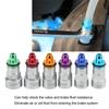 A02Q-Universal Brake Bleeder Spanner 1 Drain Hose Brake Bleeder Wrench Kit 6 Adapters Metal Sturdy For Car For Light Truck