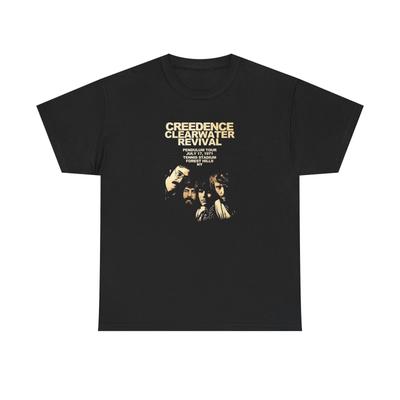 Creedence Clearwater Revival Unisex T-skjorte i tung bomull, Klassisk musikkfan gave
