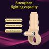 SCRealistic Penis Extender Sleeve Cover Header Case Reusable Condom Delay Ejaculation Dick Enlargement Extension Men Male Sex To