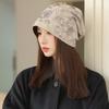 Autumn and Winter Hats Women's Casual Versatile Stacking Hats Big Head Circumference Showing Face Small Headgear Warm Cold Hats
