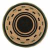 Malakite Jute Rug Round 120 Cm Black/Natural