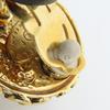 Used CHANEL Earring COCO Mark metal/Fake Pearl 20g Gold Plating