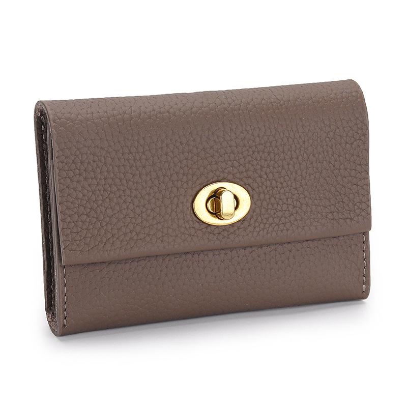 Genuine Leather Women's Coin Purse: Short, Exquisite, Multifunctional Card Holder, New 2025 Fashion