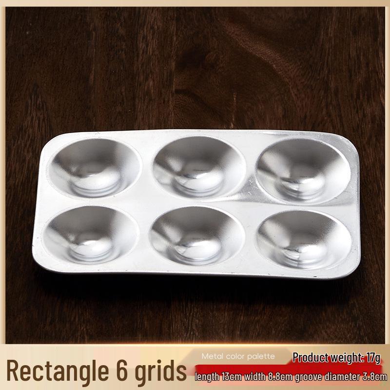 Aluminum Palette for Acrylic, Watercolor, Gouache, Clay, and Pottery Glazing.