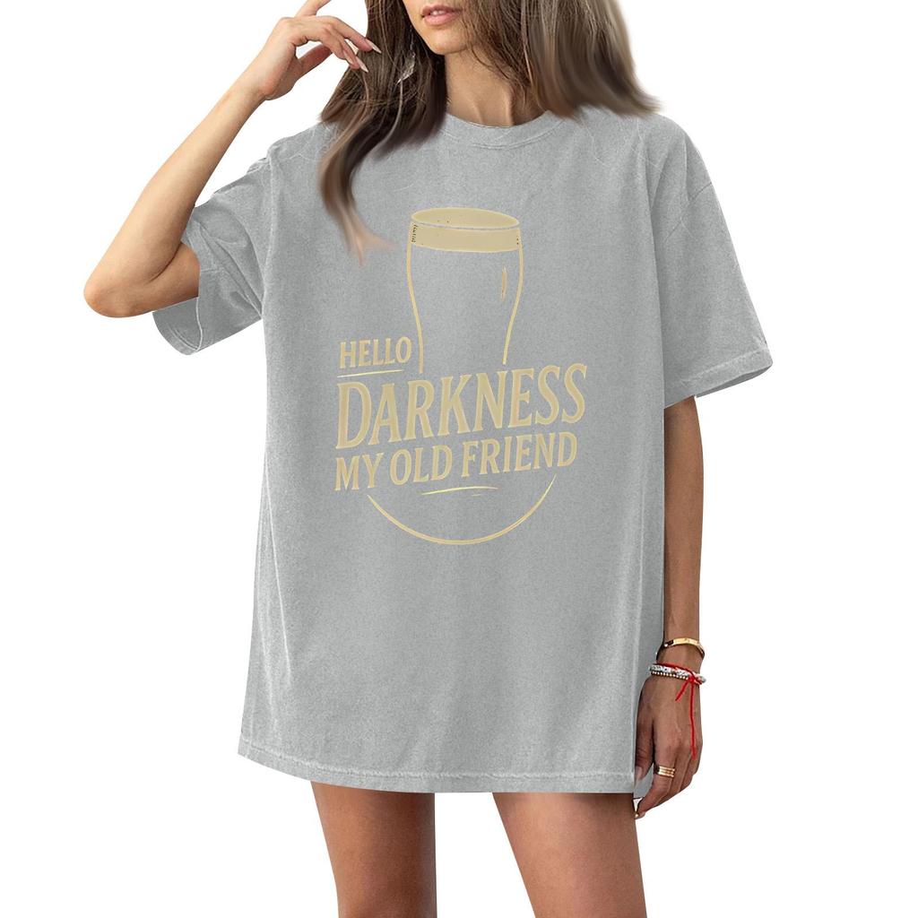 Women's Casual Fashion Round Neck St. Patrick Print Short Sleeve T-Shirt Top